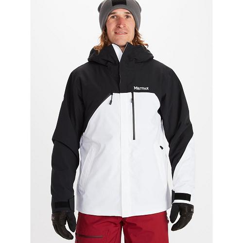 Marmot Torgon Ski Jacket For Mens Black White YQV514382